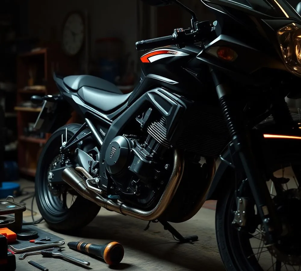 Motorcycle engine service